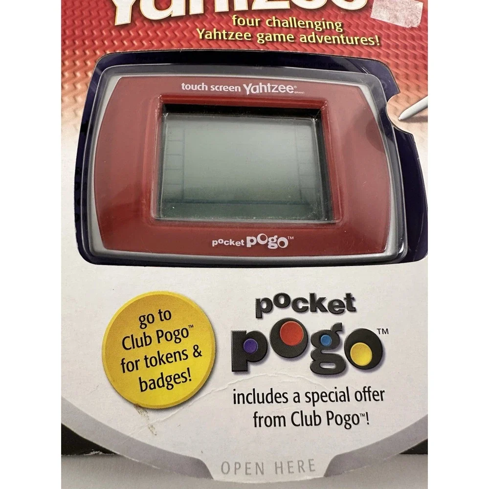 Yahtzee Touch Screen Pocket Pogo Handheld Electronic Game Hasbro 2009